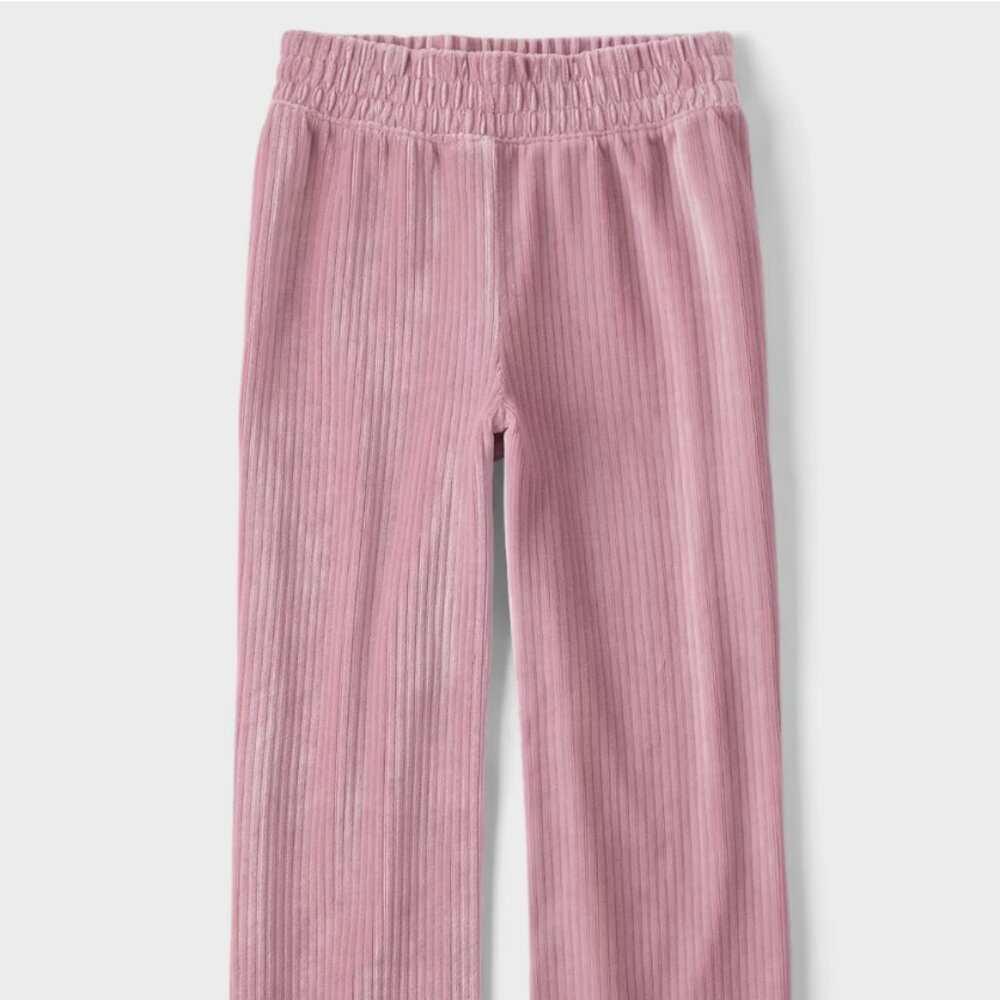 The Children’s Place Ribbed Velour Wide Leg Pants, Medium